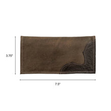Load image into Gallery viewer, Waxed Leather Men's Rodeo Wallet: Natural Tan / 100% Genuine Full Grain Leather