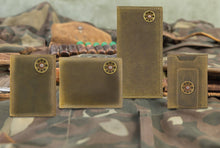 Load image into Gallery viewer, Shotshell Vintage Tan Leather Secretary Wallet