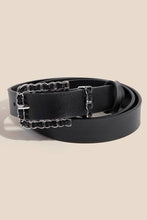 Load image into Gallery viewer, Chain Braid Buckle Leather Belt: GBK