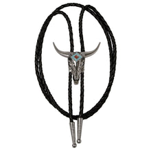Load image into Gallery viewer, Longhorn Silver Metal Bolo Tie