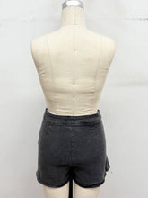 Load image into Gallery viewer, Ruffle Hem Stretch Denim Skort: Brown denim / M