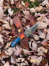 Load image into Gallery viewer, Aurora Blade TK-212 Damascus steel hunting knife by Titan International Knives