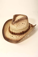Load image into Gallery viewer, Braided Straw Fashion Western Cowboy Hat: BR
