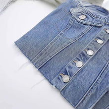 Load image into Gallery viewer, Denim Corset Top: Blue / Missy / S