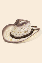 Load image into Gallery viewer, Braided Straw Fashion Western Cowboy Hat: BR