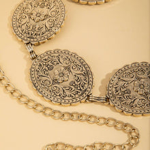 Load image into Gallery viewer, Floral Concho Western Chain Belt: S