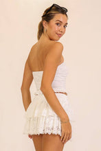 Load image into Gallery viewer, Lace Strapless Crop Top 3: Red / L