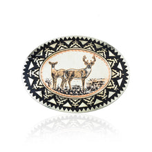 Load image into Gallery viewer, BB 24  Deer Western Belt Buckles