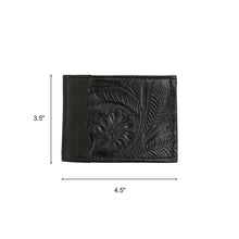 Load image into Gallery viewer, Waxed Leather Men's Wallet: Dark Brown / 100% Genuine Full Grain Leather