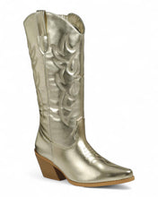 Load image into Gallery viewer, Women's High Chunky Heel Cowboy Boots FL-CREEK-15: TAUPE / A12
