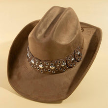 Load image into Gallery viewer, Heart Strap Belt Western Cowboy Hat: BR
