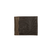 Load image into Gallery viewer, Waxed Leather Men's Wallet: Dark Brown / 100% Genuine Full Grain Leather