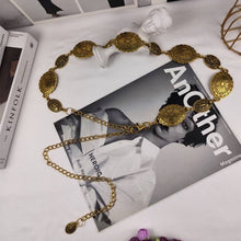 Load image into Gallery viewer, High-End Ethnic Style Vintage Metal Belt Chain: Silvery / M