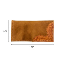 Load image into Gallery viewer, Waxed Leather Men's Rodeo Wallet: Natural Tan / 100% Genuine Full Grain Leather
