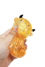 Load image into Gallery viewer, Baby Highland Cow Glitter Thick Maltose Putty Filled Squishy: ORANGE / ONE SIZE