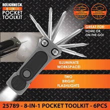 Load image into Gallery viewer, Roughneck 8-In-1 Pocket Multi-Tool with Lights - 6/Display: Wholesale Price