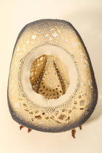 Load image into Gallery viewer, Braided Straw Fashion Western Cowboy Hat: BR