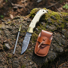 Load image into Gallery viewer, 6.5' Handmade damascus folding knife, Pocket Knife
