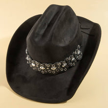 Load image into Gallery viewer, Heart Strap Belt Western Cowboy Hat: BR