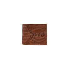 Load image into Gallery viewer, Men's Wallet with Stitching: Medium Brown / 100% Genuine Full Grain Leather