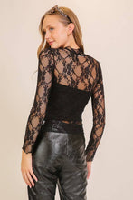 Load image into Gallery viewer, Layer Me Lace High Neck Top : Ivory / M