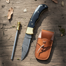 Load image into Gallery viewer, 6.5' Handmade damascus folding knife, Pocket Knife