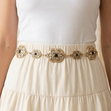 Load image into Gallery viewer, Ornate Western Concho Chain Belt: SBL