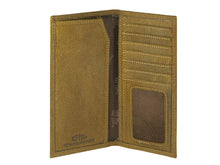 Load image into Gallery viewer, Shotshell Vintage Tan Leather Secretary Wallet