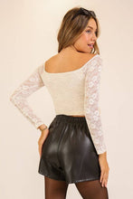 Load image into Gallery viewer, Romance Lace Drawstring Top 3: Burgundy / S