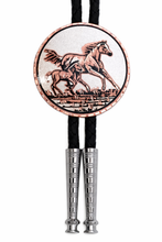 Load image into Gallery viewer, BT 57 Horse &amp; Foal Bolo Tie