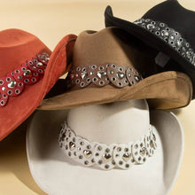Load image into Gallery viewer, Heart Strap Belt Western Cowboy Hat: BR