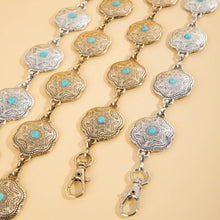 Load image into Gallery viewer, Floral Disc Western Chain Belt: G