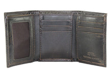 Load image into Gallery viewer, Buck Burnished Leather Trifold Wallet