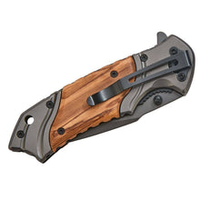 Load image into Gallery viewer, Wood Handled Pocket Knife, 4.5" X 1.25" Closed