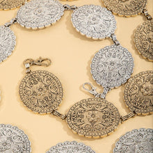 Load image into Gallery viewer, Floral Concho Western Chain Belt: S