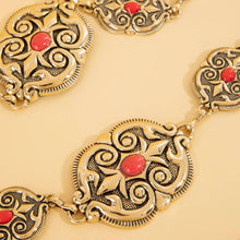 Load image into Gallery viewer, Ornate Western Concho Chain Belt: SBL