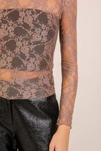 Load image into Gallery viewer, Layer Me Lace High Neck Top : Ivory / L