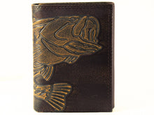 Load image into Gallery viewer, Bass Burnished Leather Trifold Wallet