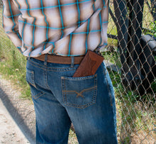Load image into Gallery viewer, Men's Rodeo Wallet: Black / 100% Genuine Full Grain Leather