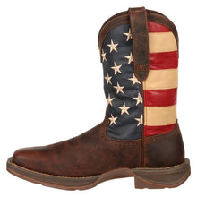 Load image into Gallery viewer, Durango Men’s Rebel Flag 11  Inch Pull On Steel Toe Work Western Boot