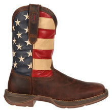 Load image into Gallery viewer, Durango Men’s Rebel Flag 11  Inch Pull On Steel Toe Work Western Boot
