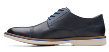 Load image into Gallery viewer, Clarks Mens Atticus Lt Lace Dress Shoe Navy Leather