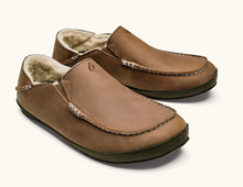 Load image into Gallery viewer, Olukai Mens Moloa Slipper Toffee/Drk Wood