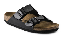 Load image into Gallery viewer, BIRKENSTOCK ARIZONA BIRKO-FLOR BLACK PATENT