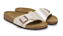 Load image into Gallery viewer, BIRKENSTOCK Womens CATALINA BIRKO-FLOR GRACEFUL PEARL WHITE