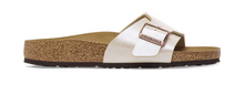 Load image into Gallery viewer, BIRKENSTOCK Womens CATALINA BIRKO-FLOR GRACEFUL PEARL WHITE