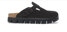 Load image into Gallery viewer, BIRKENSTOCK Womens BOSTON CHUNKY CLOG BLACK SUEDE LEATHER