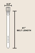 Load image into Gallery viewer, Chain Braid Buckle Leather Belt: GBK