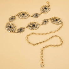 Load image into Gallery viewer, Ornate Western Concho Chain Belt: GRD