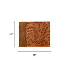 Load image into Gallery viewer, Waxed Leather Men's Wallet: Dark Brown / 100% Genuine Full Grain Leather